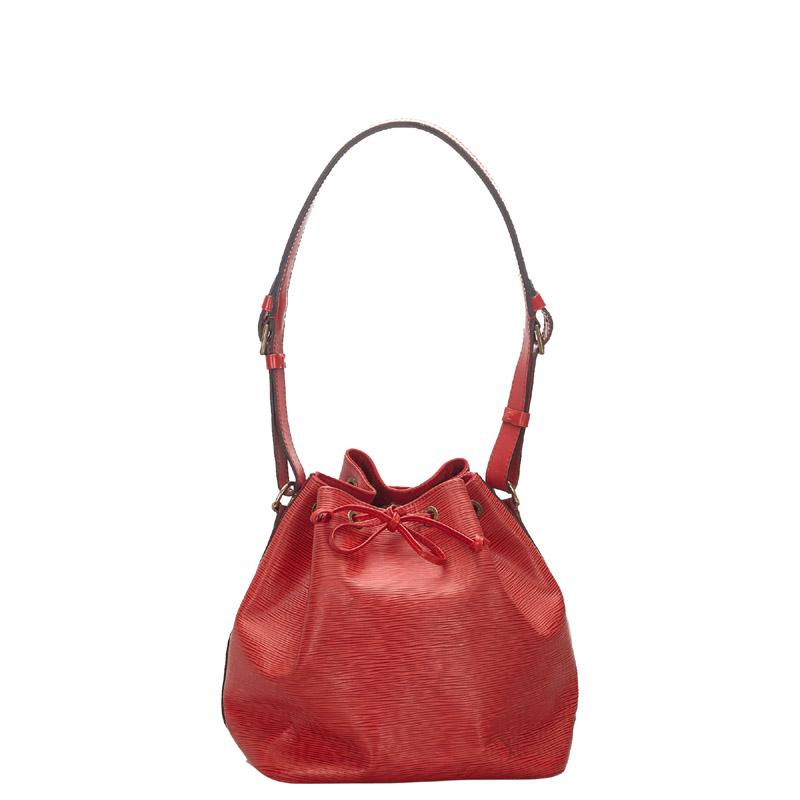 Pre-owned Louis Vuitton Red Epi Leather Petit Noe Bag