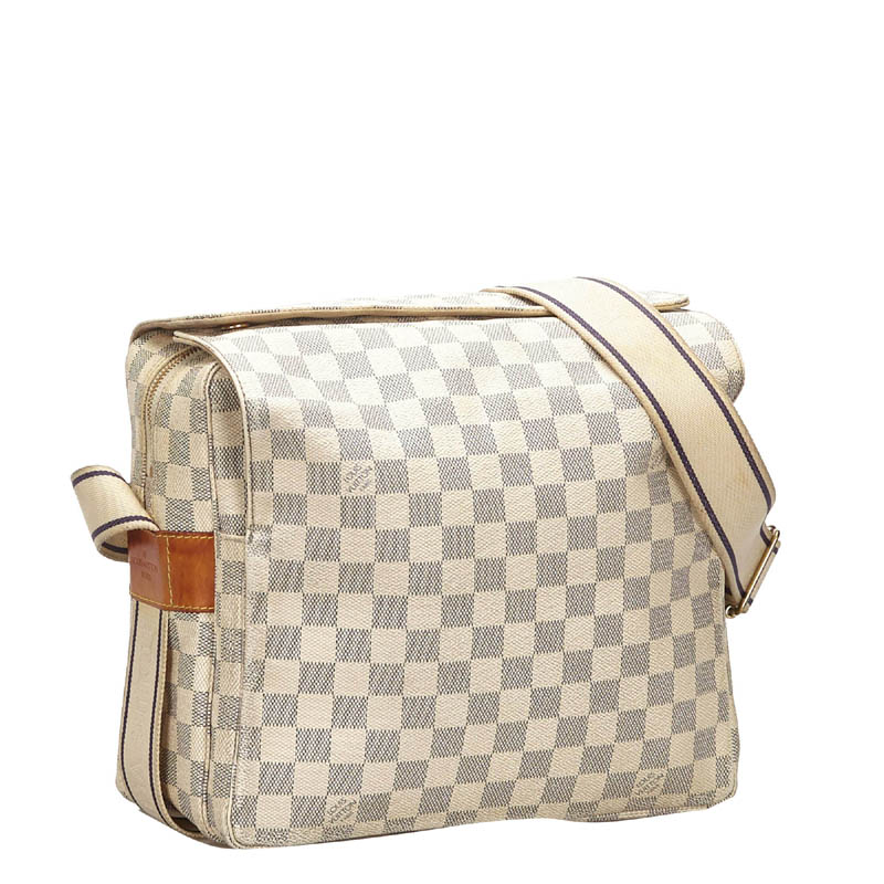 

Louis Vuitton Damier Azur Canvas Naviglio Messenger Bag, Blue