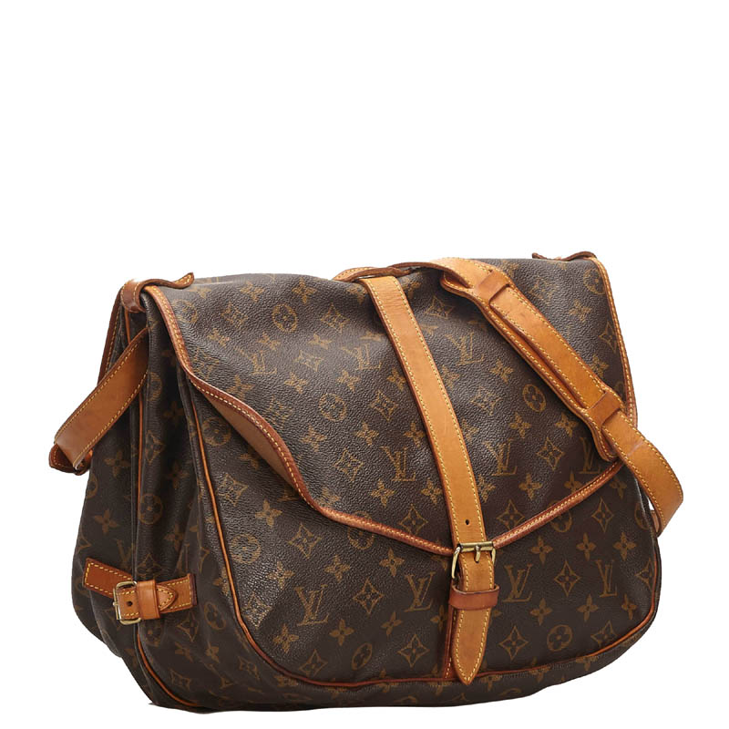 

Louis Vuitton Monogram Canvas Saumur 35 Bag, Brown