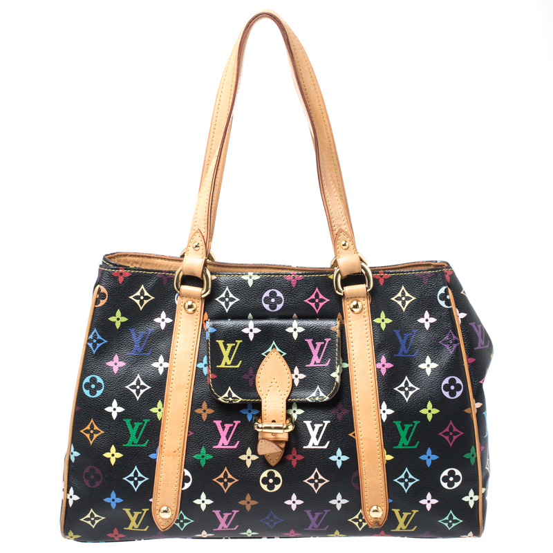 Louis Vuitton, Bags, Louis Vuitton Black Monogram Multicolor Aurelia  Shoulder Bag
