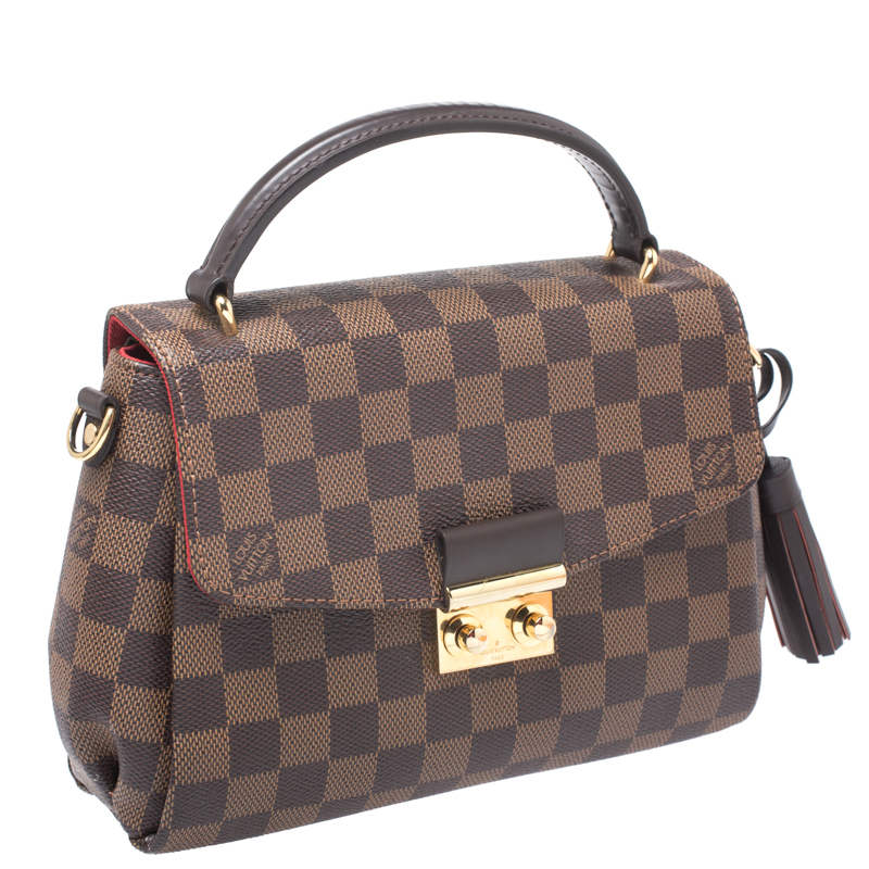 Louis Vuitton Handbag Damier Croisette Ladies N53000 Ebene Tassel
