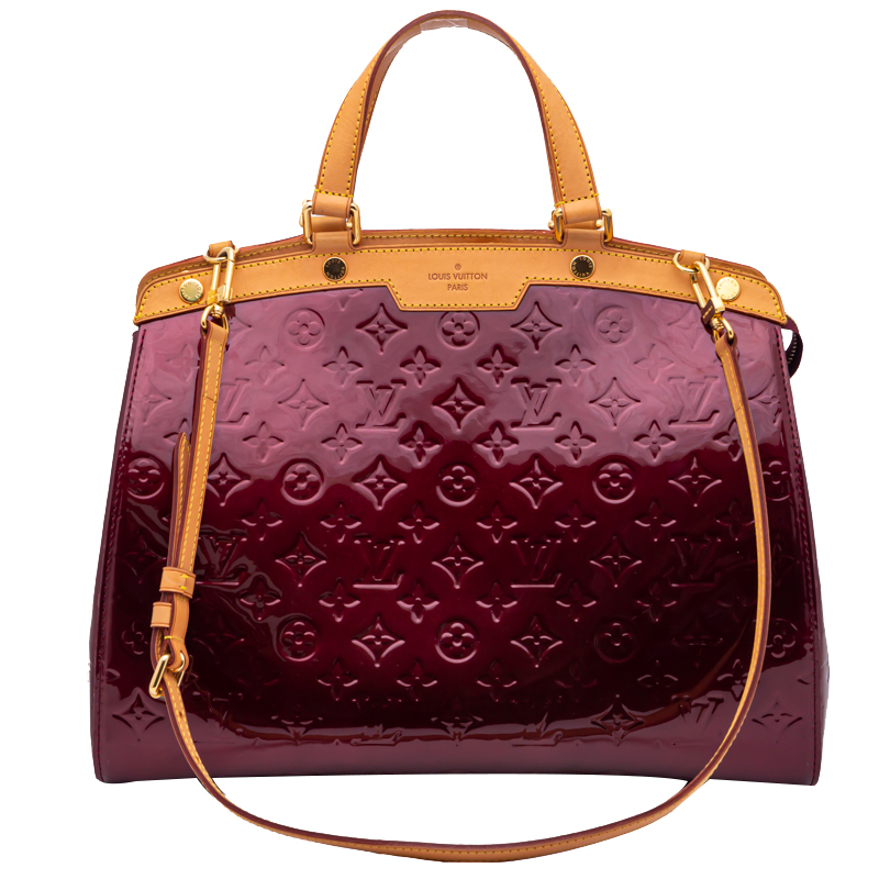 Louis Vuitton Monogram Vernis Brea GM - Burgundy Handle Bags, Handbags -  LOU820204