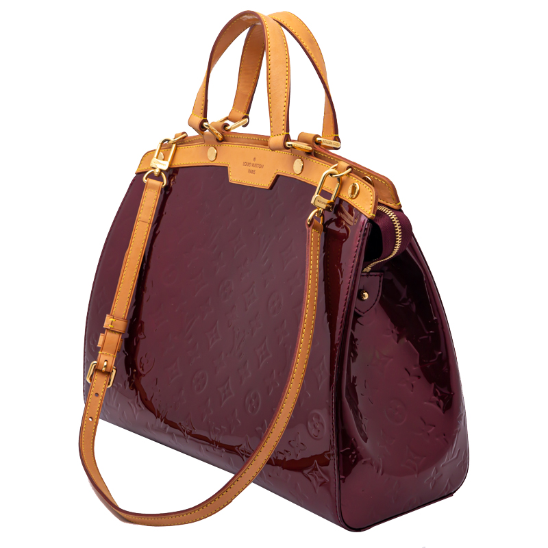 

Louis Vuitton Amrante Monogram Vernis Brea Gm Bag, Burgundy