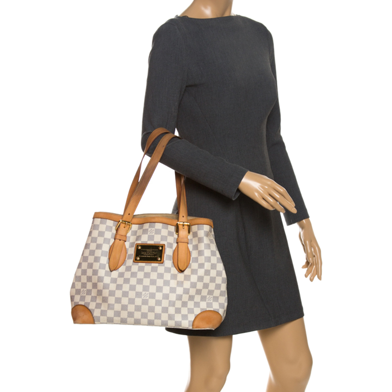 

Louis Vuitton Damier Azur Canvas Hampstead MM Bag, Blue