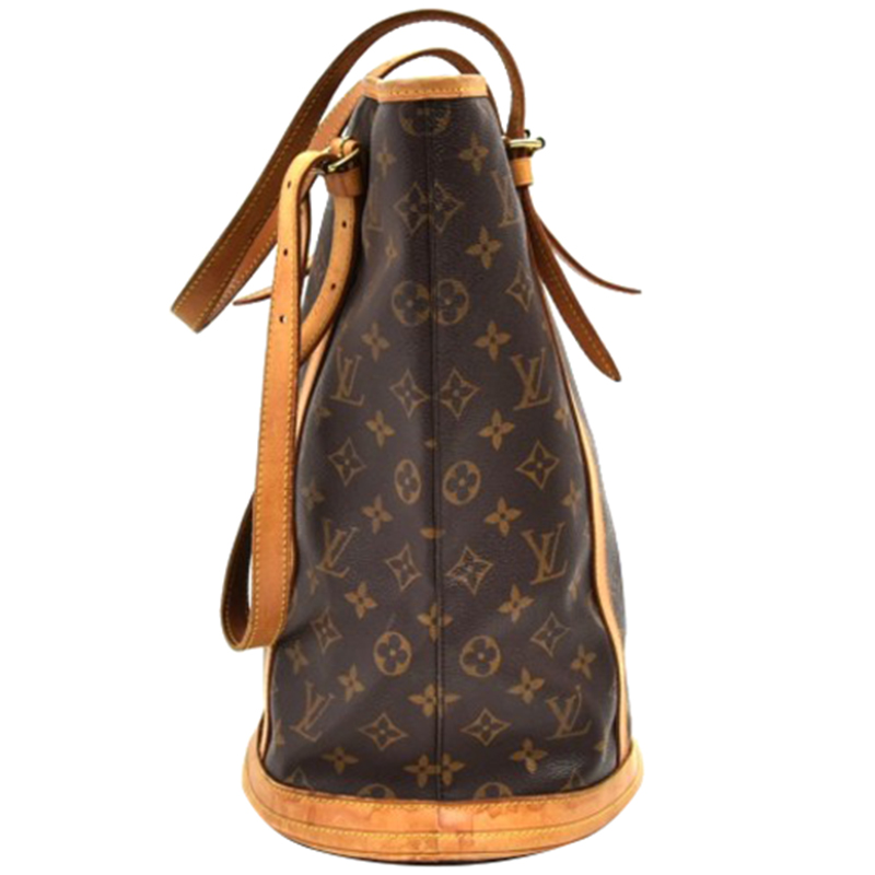 

Louis Vuitton Monogram Canvas Bucket GM Bag, Brown
