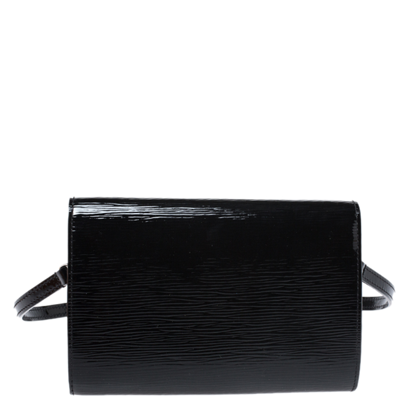 Louis Vuitton Louise Shoulder Bag Electric Epi Leather PM Black 117663166