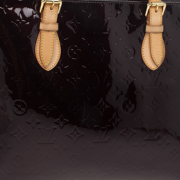 Louis Vuitton Amarante Monogram Vernis Brentwood Tote Bag - Yoogi's Closet