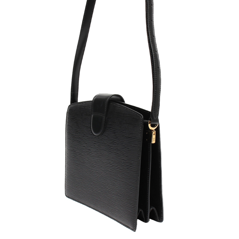 

Louis Vuitton Noir Epi Leather Capuchin Shoulder Bag, Black