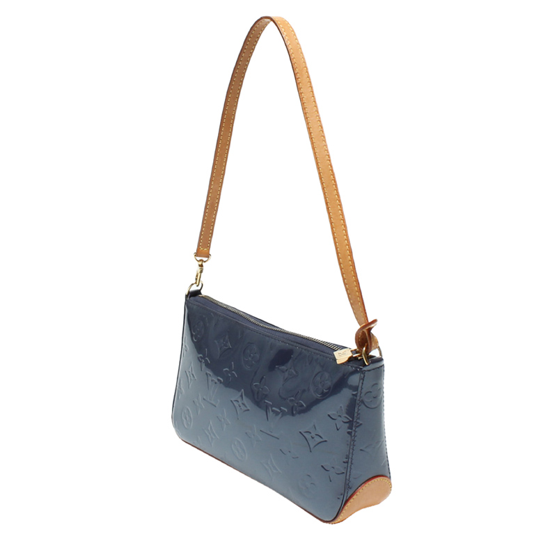 

Louis Vuitton Monogram Vernis Leather Mallory Square Bag, Black