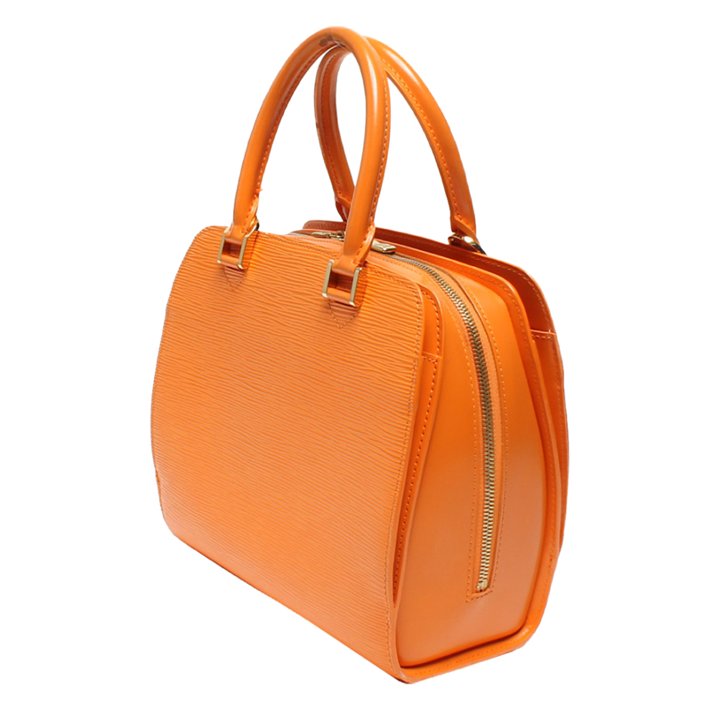

Louis Vuitton Orange Epi Leather Ponneuf Top Handle Bag