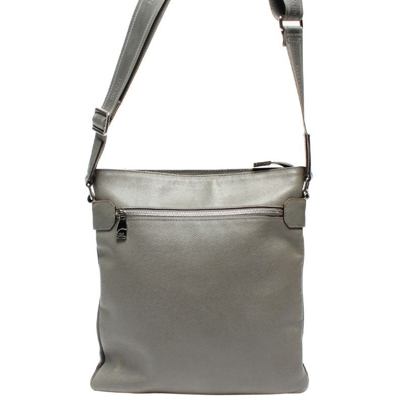 Louis+Vuitton+Sasha+Shoulder+Bag+Grey+Taiga+Leather for sale