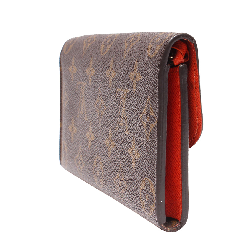 

Louis Vuitton Monogram Canvas Emilie Wallet, Brown
