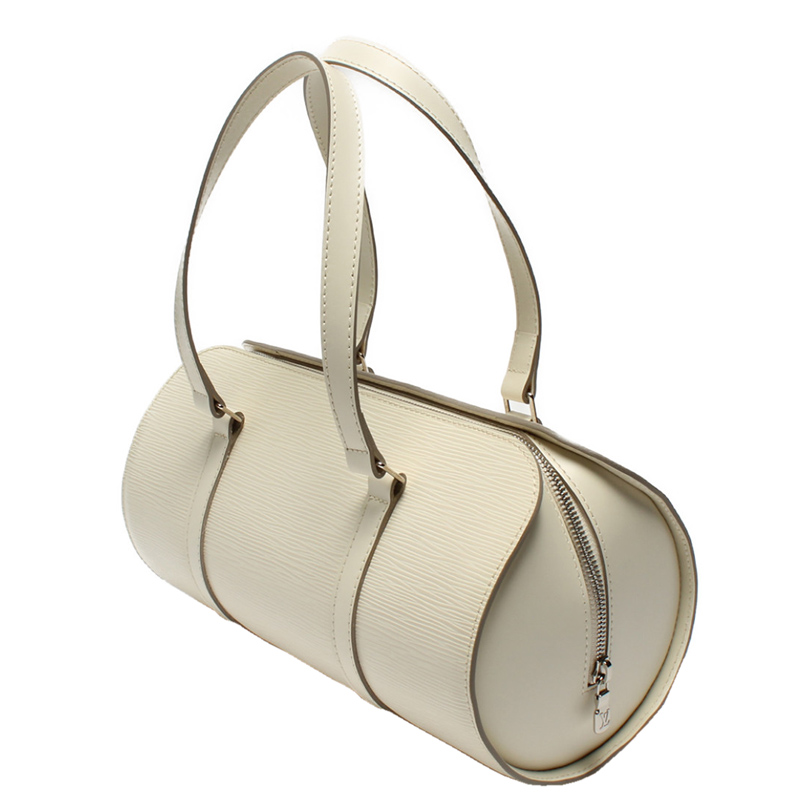 

Louis Vuitton White Epi Leather Soufflot Bag