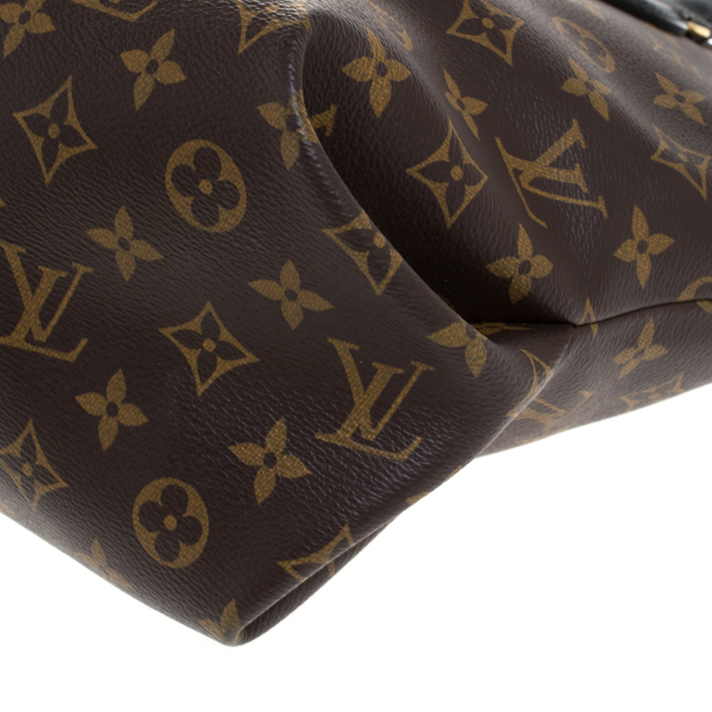 Louis Vuitton, Bags, Authentic Louis Vuitton Monogram Flower Tote Satchel  Brown Black Noir M4355