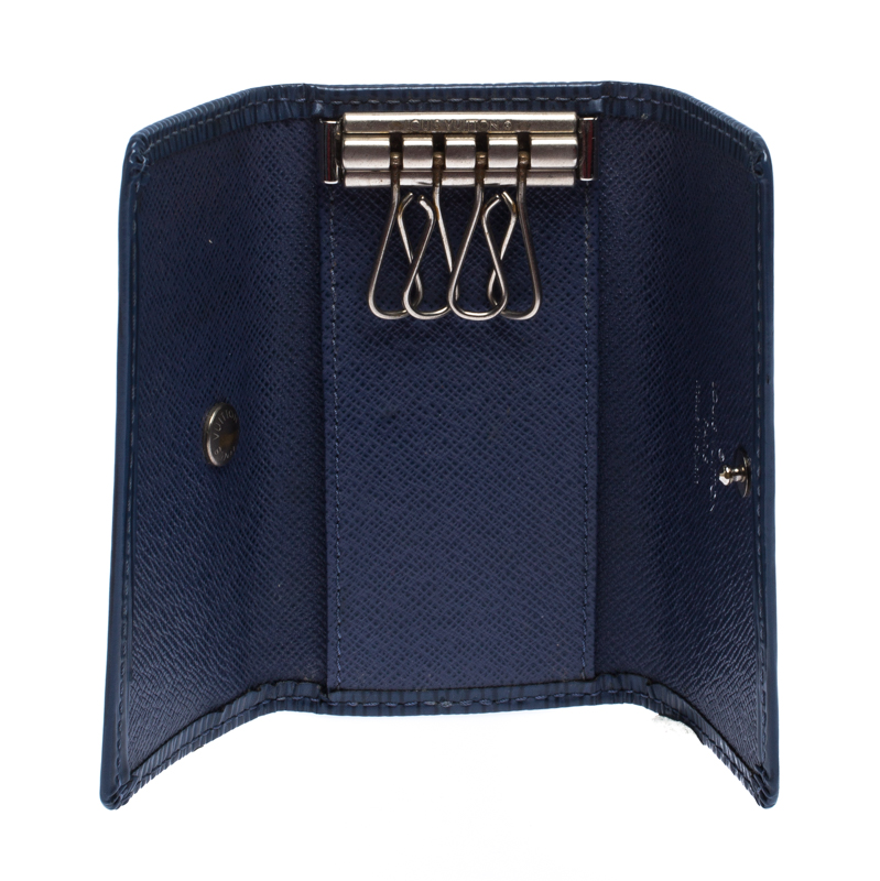 

Louis Vuitton Blue Epi Leather 4 Key Holder
