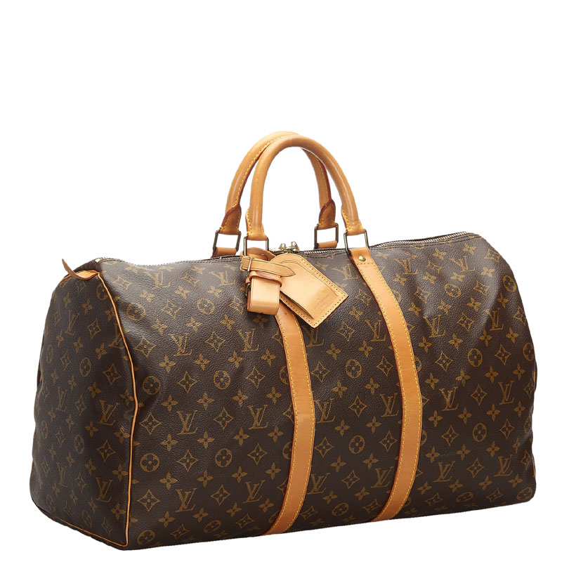 

Louis Vuitton Monogram Canvas Keepall 50 Bag, Brown