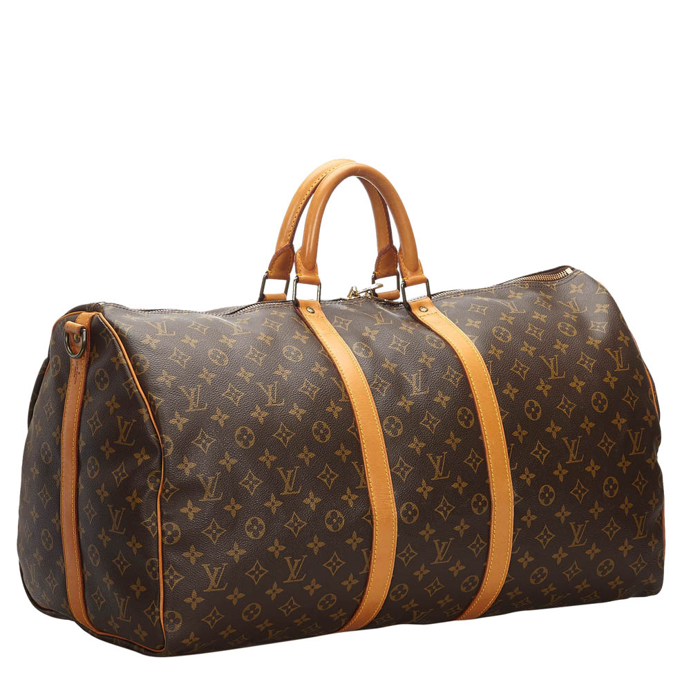 

Louis Vuitton Monogram Canvas Keepall 55 Bag, Brown
