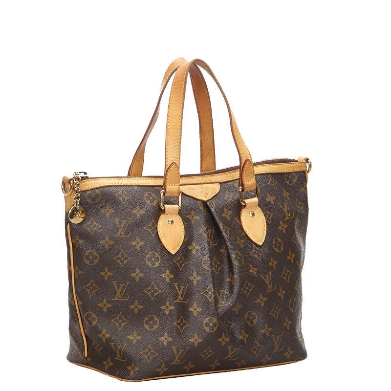 

Louis Vuitton Monogram Canvas Palermo PM Bag, Brown