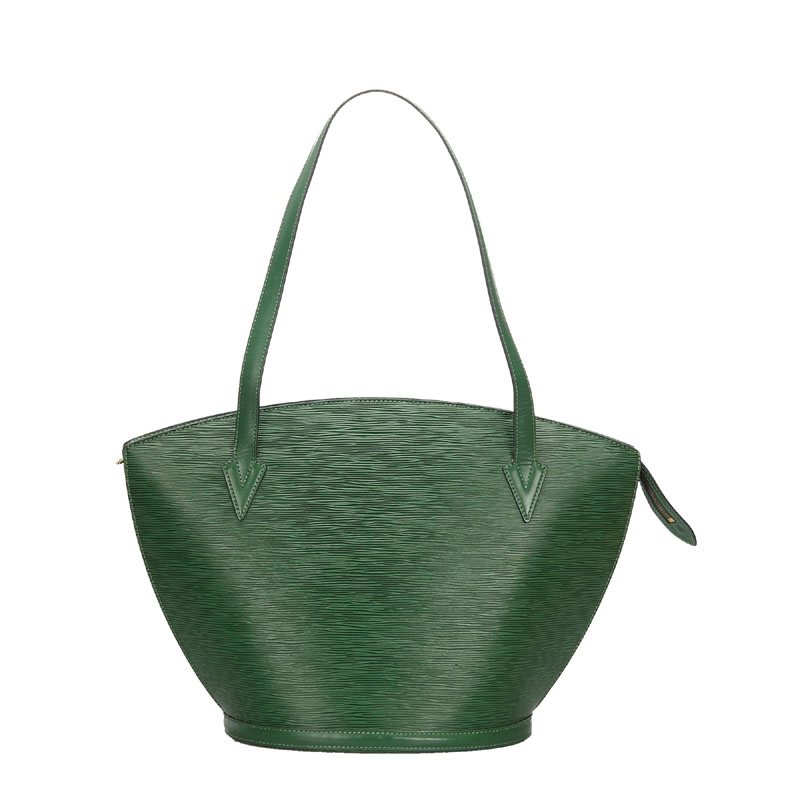 Louis Vuitton Saint Jacques Leather Shoulder Bag (pre-owned) in Green