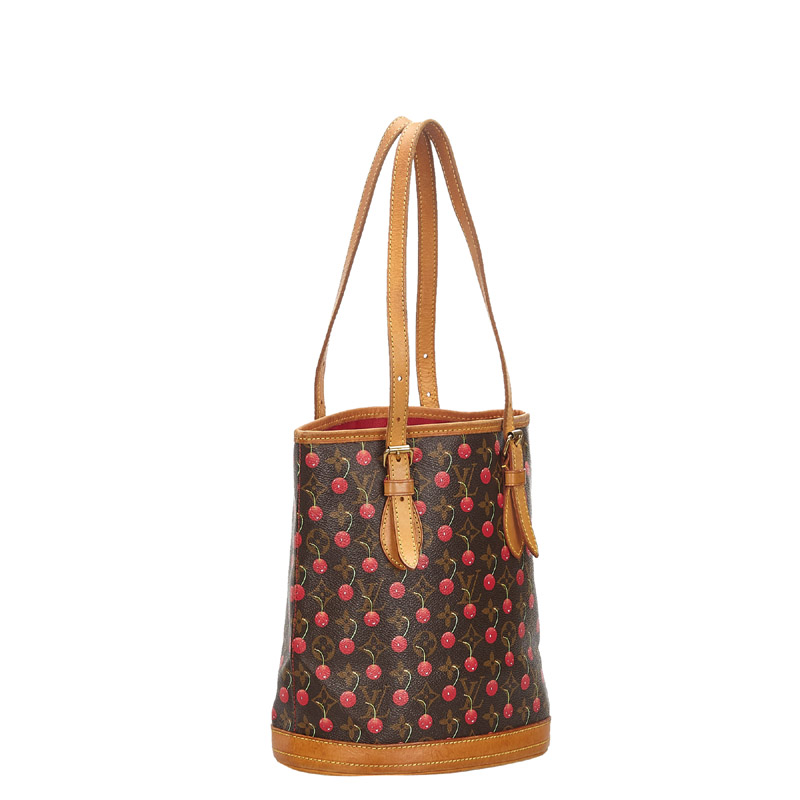 

Louis Vuitton Monogram Cerises Cherry Bucket PM Bag, Brown