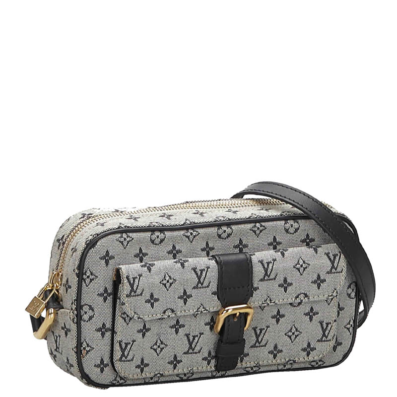 

Louis Vuitton Grey Monogram Mini Lin Juliette Bag, Blue