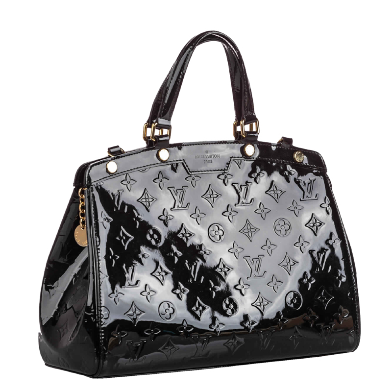 

Louis Vuitton Noir Florentine Monogram Vernis Brea MM Bag, Black