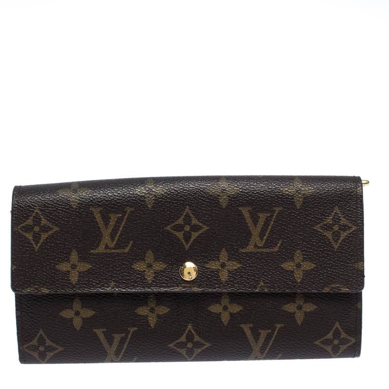 Louis Vuitton Monogram Canvas Sarah Continental Wallet 