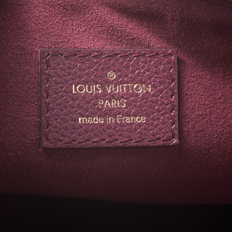 LOUIS VUITTON Twice Monogram Aurore bag Brown Leather ref.290717