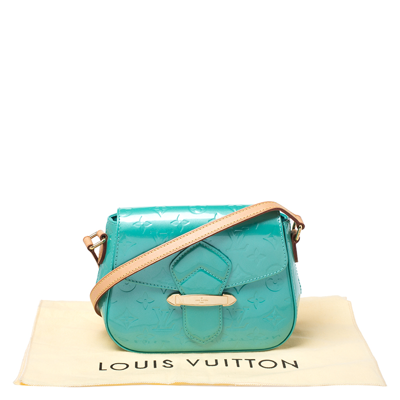 Louis Vuitton Blue Lagoon Bellflower PM Vernis Monogram Messenger