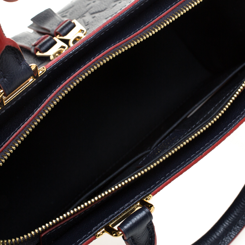Louis Vuitton Marine Rouge Monogram Empreinte Leather Sully PM Bag