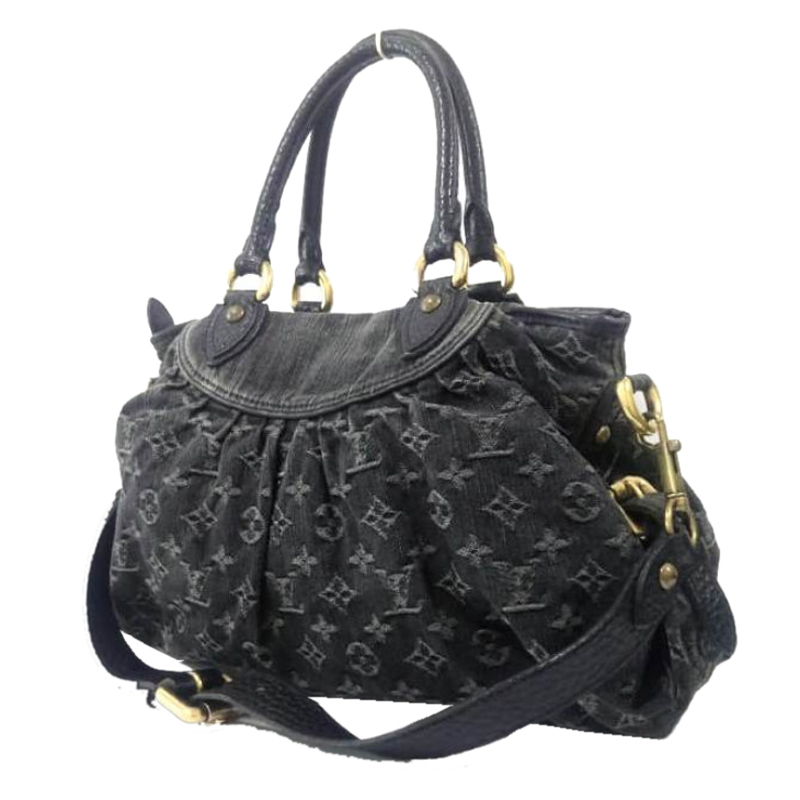 

Louis Vuitton Black Denim Monogram Neo Cabby Bag