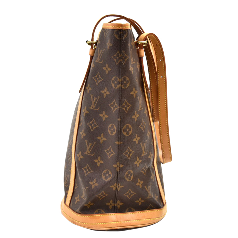 

Louis Vuitton Monogram Canvas Bucket GM Bag, Brown