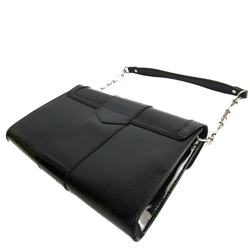 

Louis Vuitton Noir Epi Electric Leather Pochette Jena Bag, Black