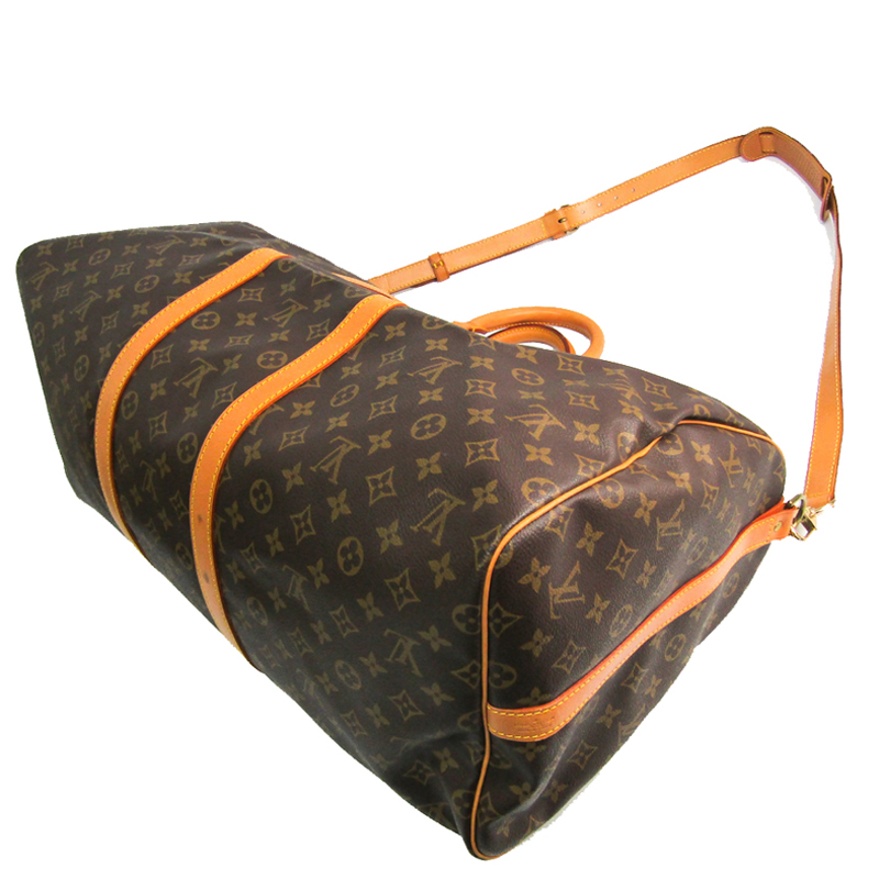 

Louis Vuitton Monogram Canvas Keepall Bandouliere 55 Bag, Brown