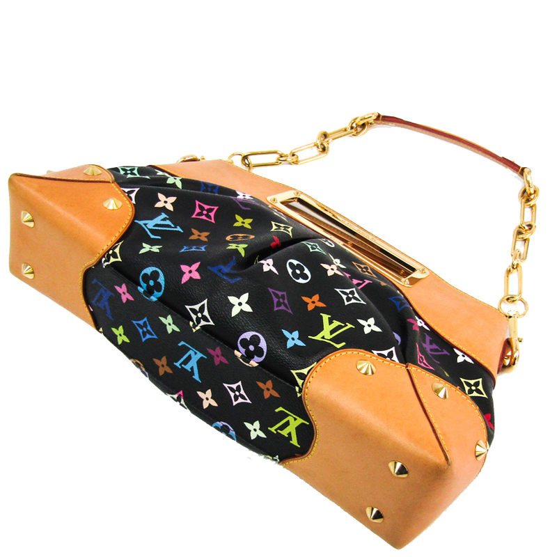 

Louis Vuitton Black Multicolore Monogram Canvas Judy PM Bag, Multicolor