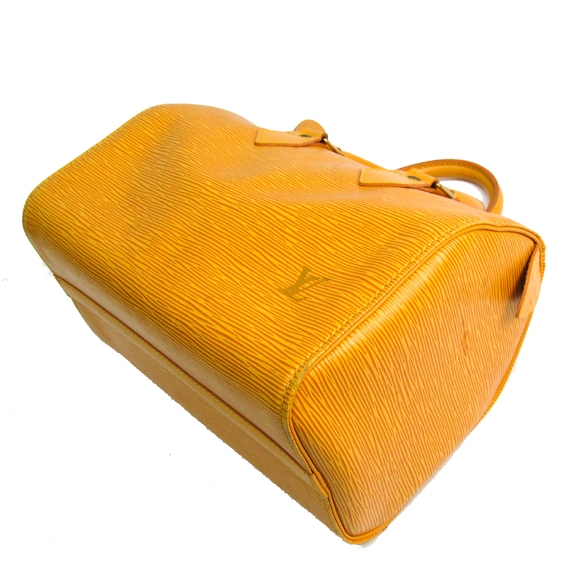 

Louis Vuitton Jaune Epi Leather Speedy 25 Bag, Yellow