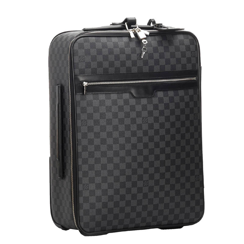 

Louis Vuitton Damier Graphite Canvas Pegase 55 Bag, Black