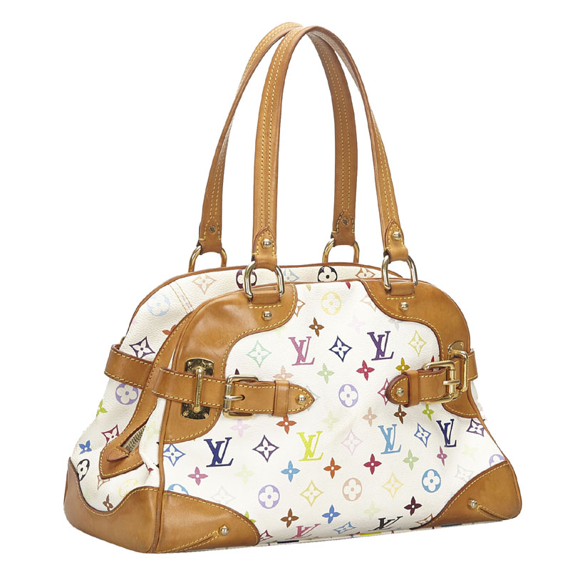 

Louis Vuitton White Monogram Multicolor Claudia Bag