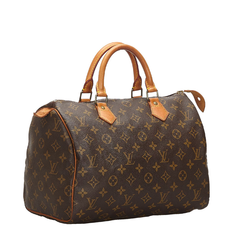 

Louis Vuitton Monogram Canvas Speedy 30 Bag, Brown