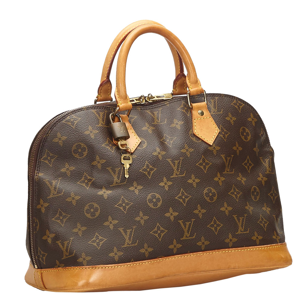 

Louis Vuitton Monogram Canvas Alma PM Bag, Brown