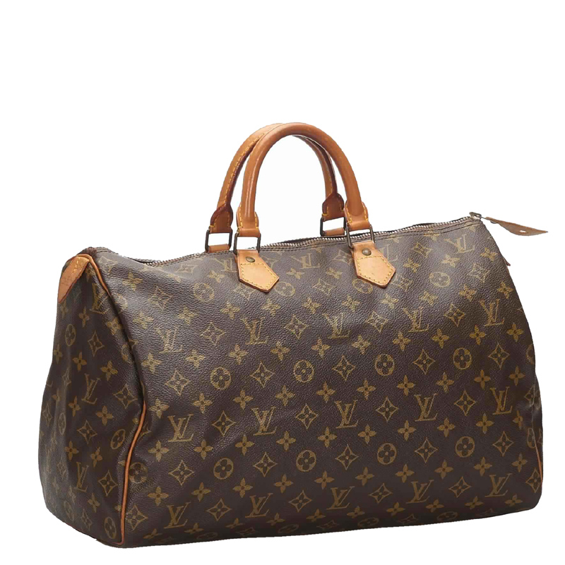 

Louis Vuitton Monogram Canvas Speedy 40 Bag, Brown
