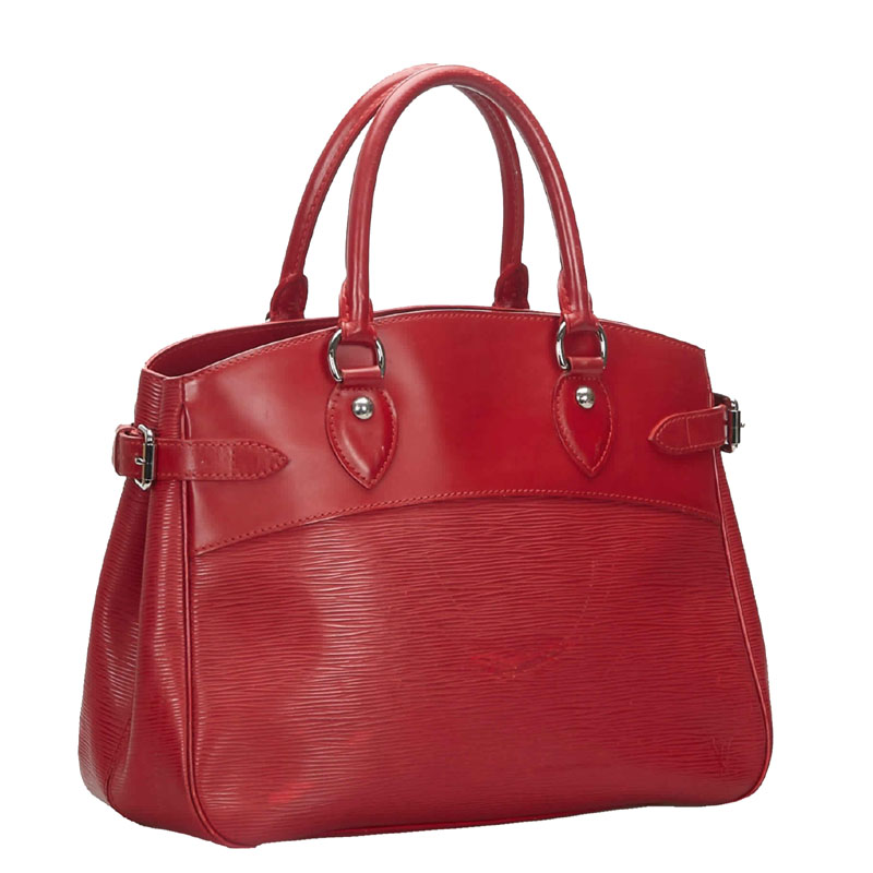 

Louis Vuitton Red Epi Leather Passy PM Bag