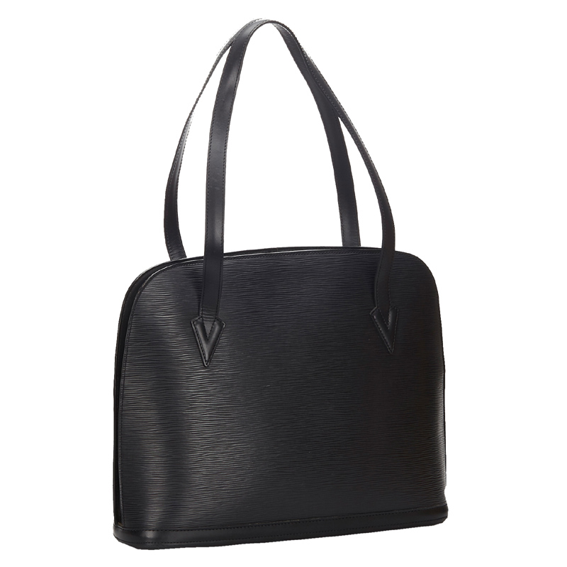 

Louis Vuitton Black Epi Leather Lussac Bag