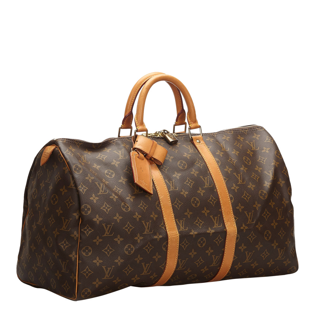 

Louis Vuitton Monogram Canvas Keepall 50 Bag, Brown