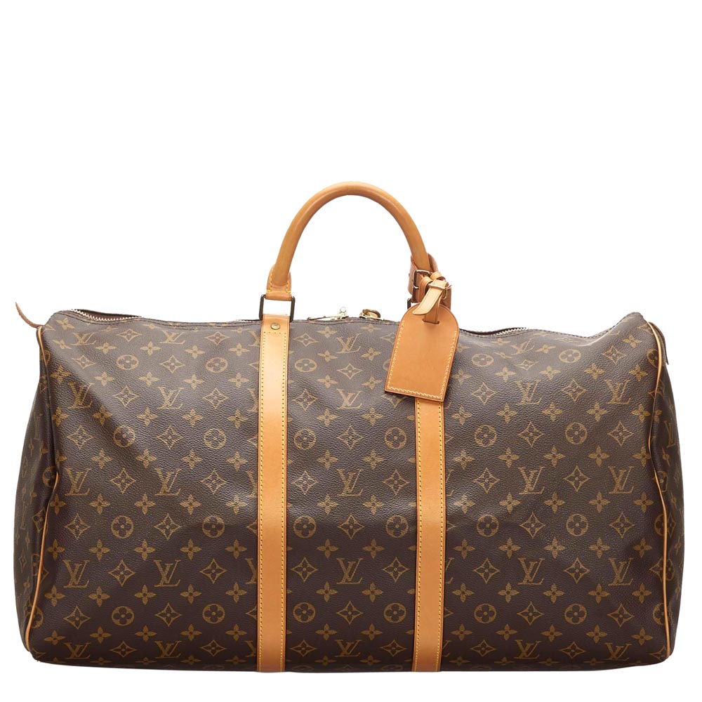 Pre Owned Louis Vuitton Monogram Canvas Keepall 55 Bag