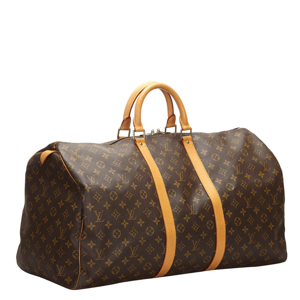 

Louis Vuitton Monogram Canvas Keepall 55 Bag, Brown