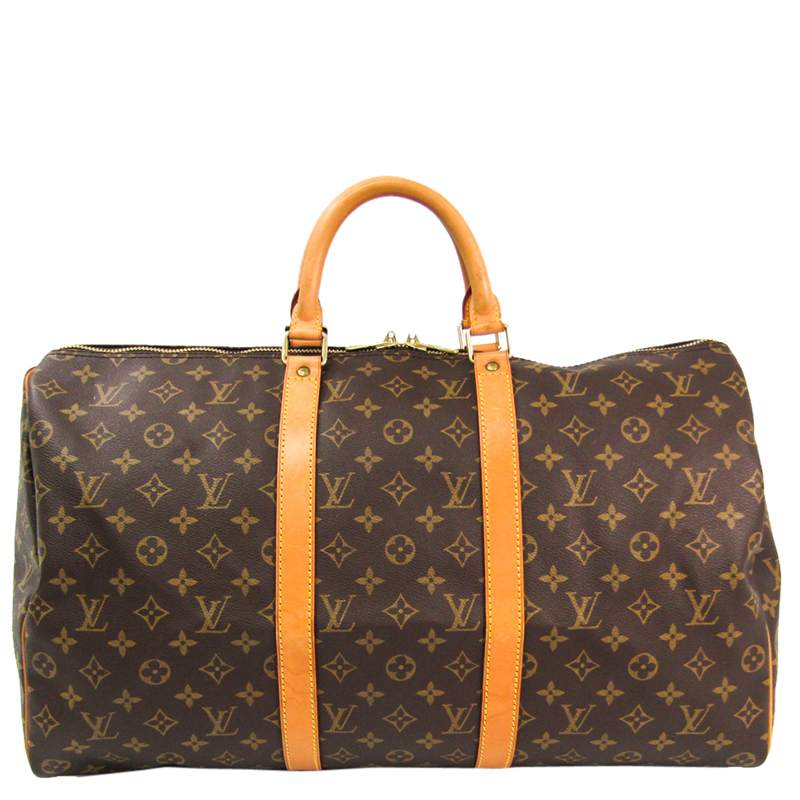 Pre Owned Louis Vuitton Monogram Canvas Keepall 50 Bag