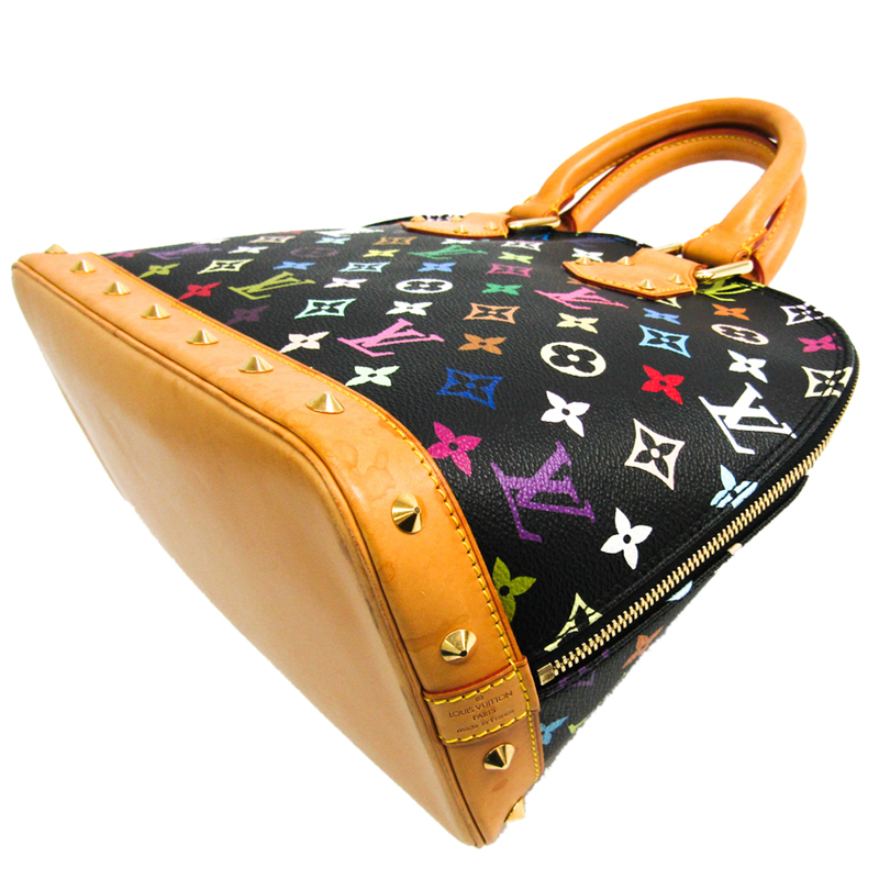 

Louis Vuitton Black Monogram Multicolore Alma PM Bag, Multicolor