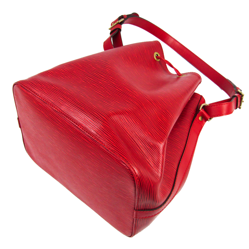 

Louis Vuitton Castilian Red Epi Leather Petit Noe Bag