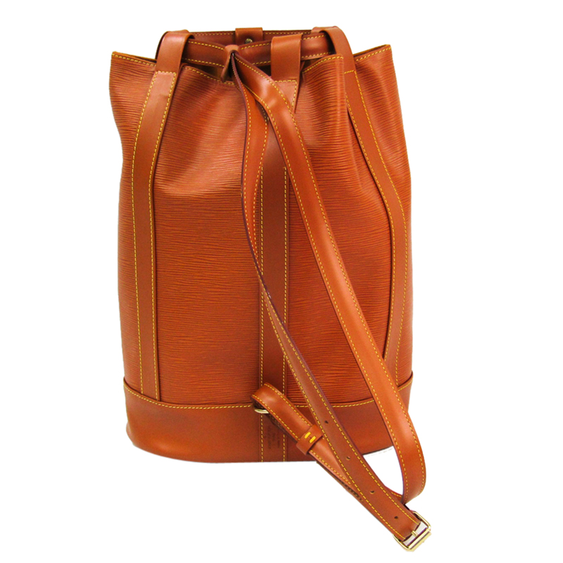 

Louis Vuitton Brown Epi Leather Randonee Backpack, Yellow